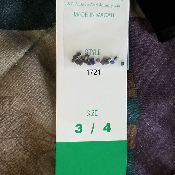 Black velvet, beaded, floor-length dress - Picture 8 of 9